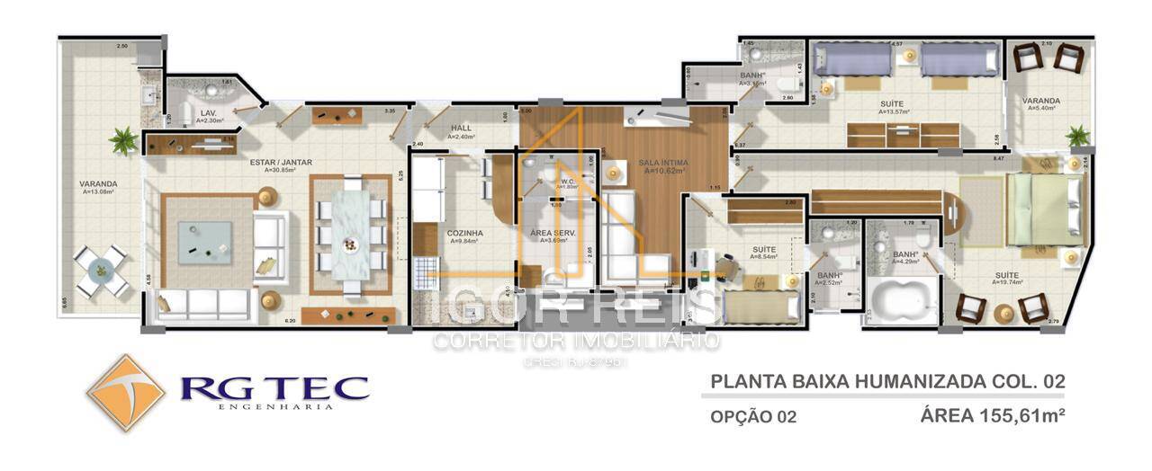 Apartamento à venda com 3 quartos, 156m² - Foto 17