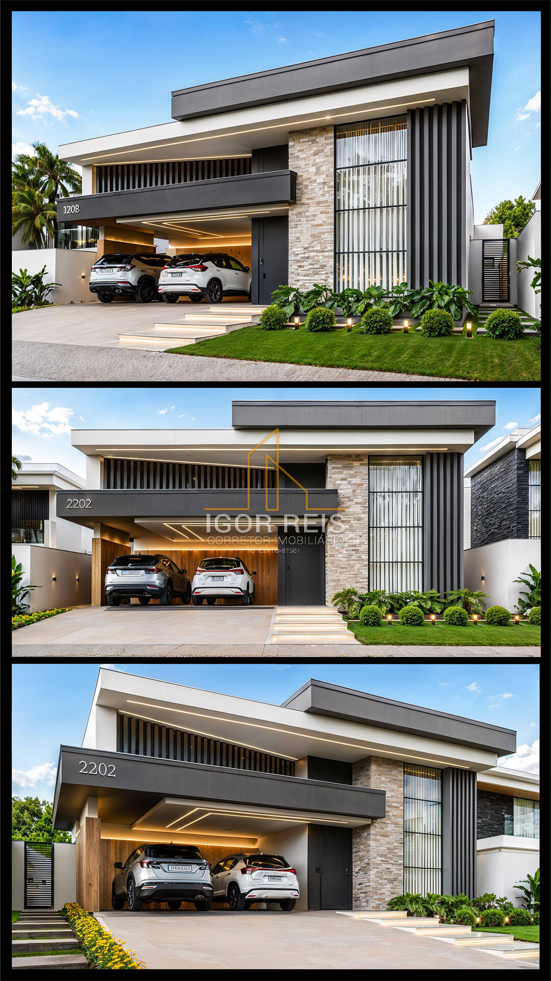 Casa Linear 3 Suítes Royal Boulevard | 214m² | Campos-RJ